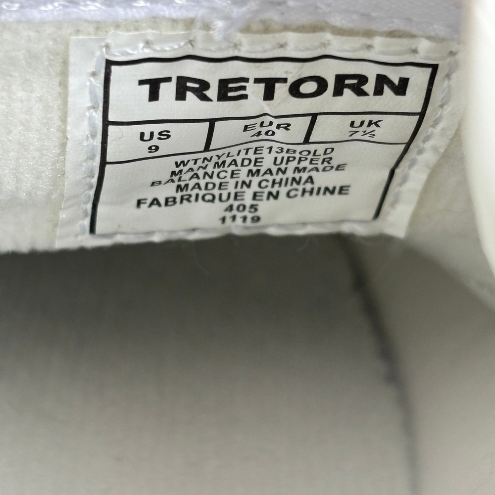 Tretorn White Croc-Embossed Platform Sneakers - Picture 7 of 7